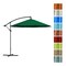 Pure Garden 10 Ft Offset Umbrella with Base, Hunter Green 50-LG1038 - alternate 2